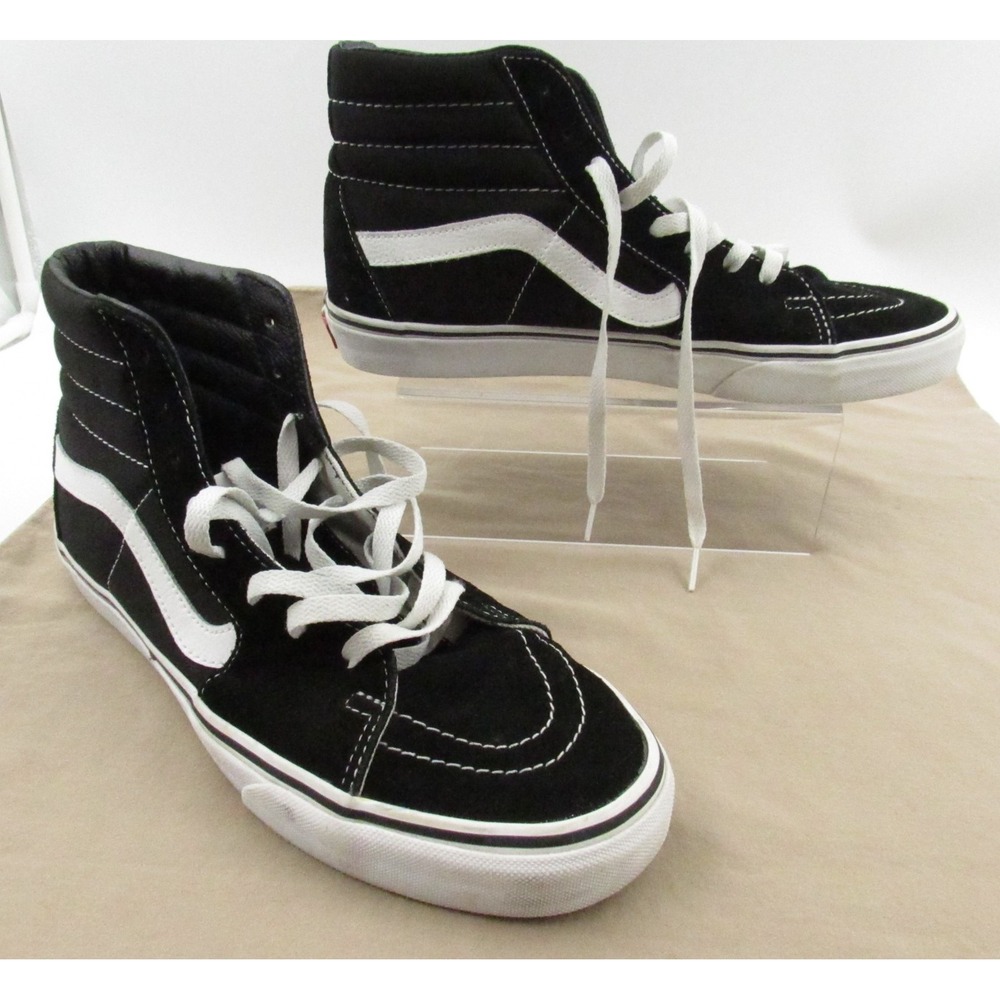 VANS Sk8-Hi Men's Black Suede Canvas High Top Skate Shoes US 11 UK 10 EUR 44.5